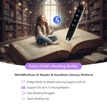 Load image into Gallery viewer, WorldPenScan AI Reader - A Smart Pen Scanner with AI Reading Buddy