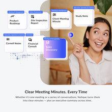 Load image into Gallery viewer, Notique AI Pen | Voice Recorder, Audio Recorder with AI Note Taker, AI Transcribe & Summarize for Meeting Notes, Interviews, Study Notes and Action Lists with PDF, PNG, JPEG and TXT.