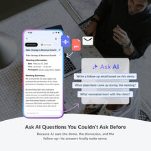 Load image into Gallery viewer, Notique AI Pen | Voice Recorder, Audio Recorder with AI Note Taker, AI Transcribe & Summarize for Meeting Notes, Interviews, Study Notes and Action Lists with PDF, PNG, JPEG and TXT.