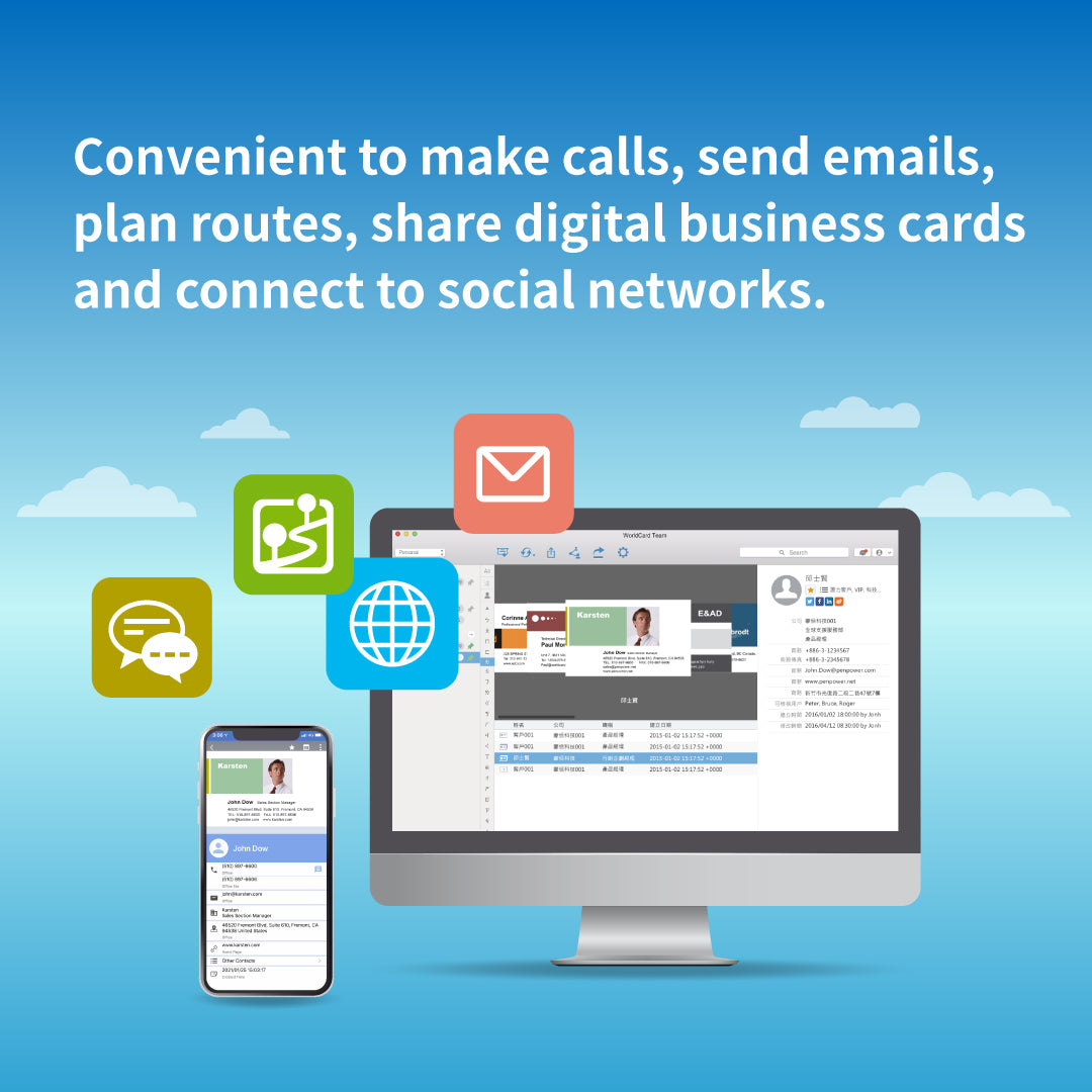 share digital business cards