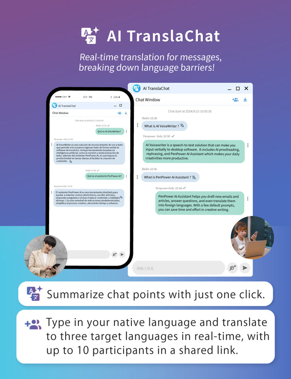 AI VoiceWriter – Smart Dictation & AI Writing Assistant for Windows & Mac with USB Dongle & Mobile App for Voice Input, Proofreading, Rewriting & Multilingual Support