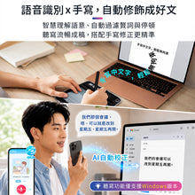Load image into Gallery viewer, EZ Go AI Dictation Wireless Writing Pad | AI Writing Assistant | Voice Typing | Handwriting Recognition | Personalized Signature | No Installation Needed
