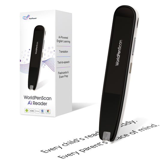 WorldPenScan AI Reader - Smart Reading Pen with Age-appropriate Reading Support