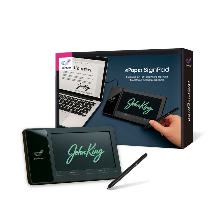 ePaper SignPad ─ Instant digital signing, the paperless way to work smarter.