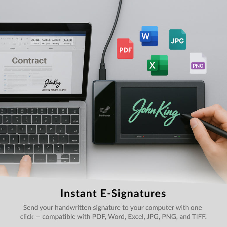 ePaper SignPad ─ Instant digital signing, the paperless way to work smarter.