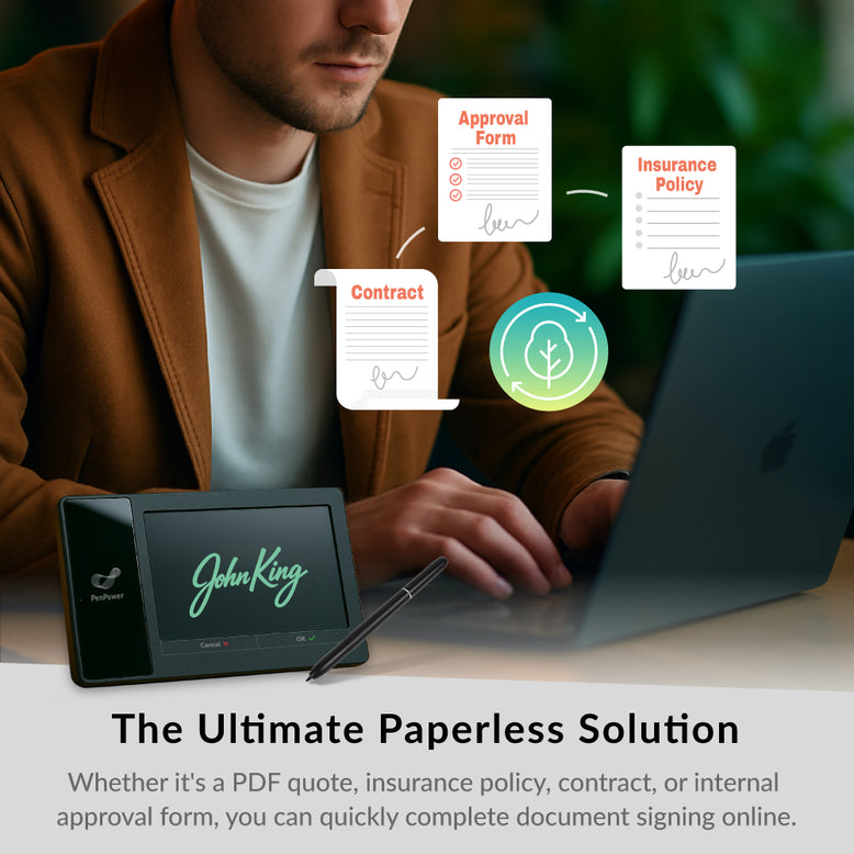 ePaper SignPad ─ Instant digital signing, the paperless way to work smarter.