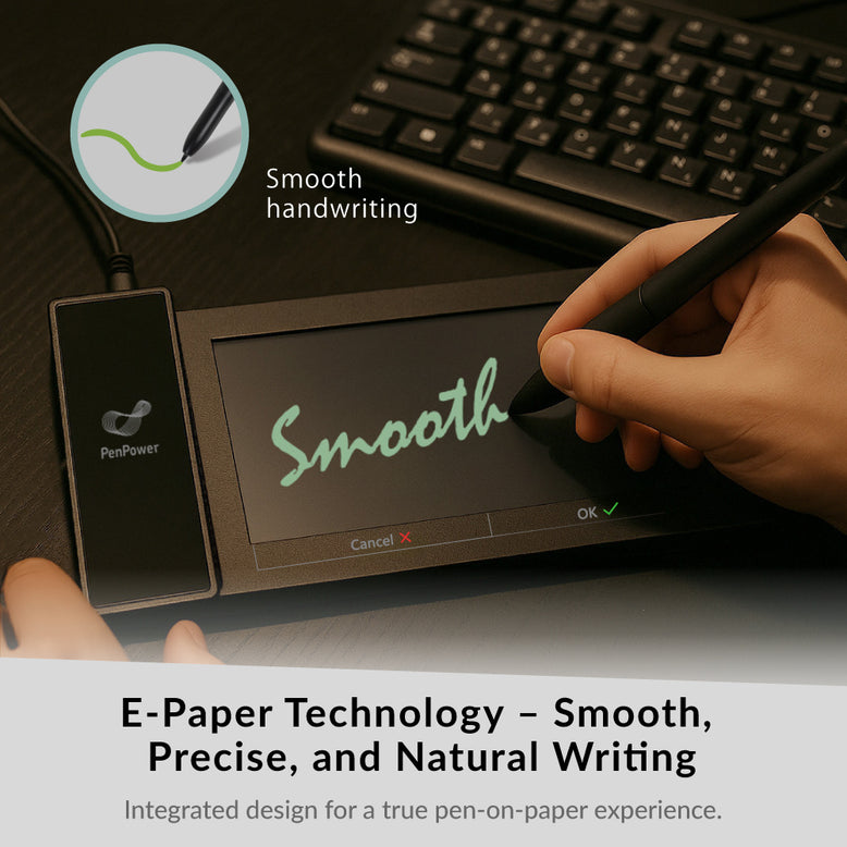 ePaper SignPad ─ Instant digital signing, the paperless way to work smarter.