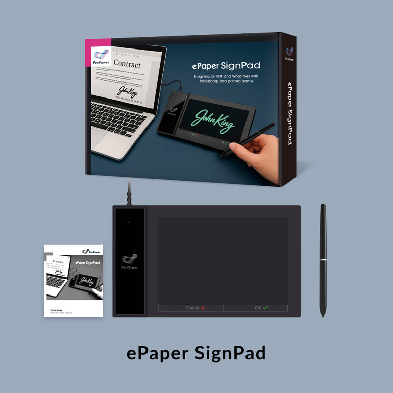 ePaper SignPad ─ Instant digital signing, the paperless way to work smarter.