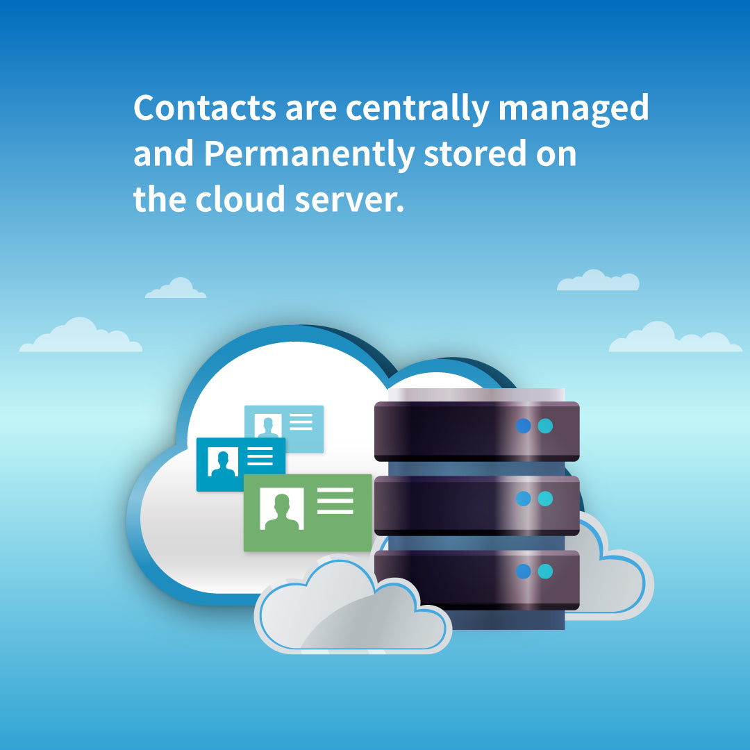 Contacts are centrally managed